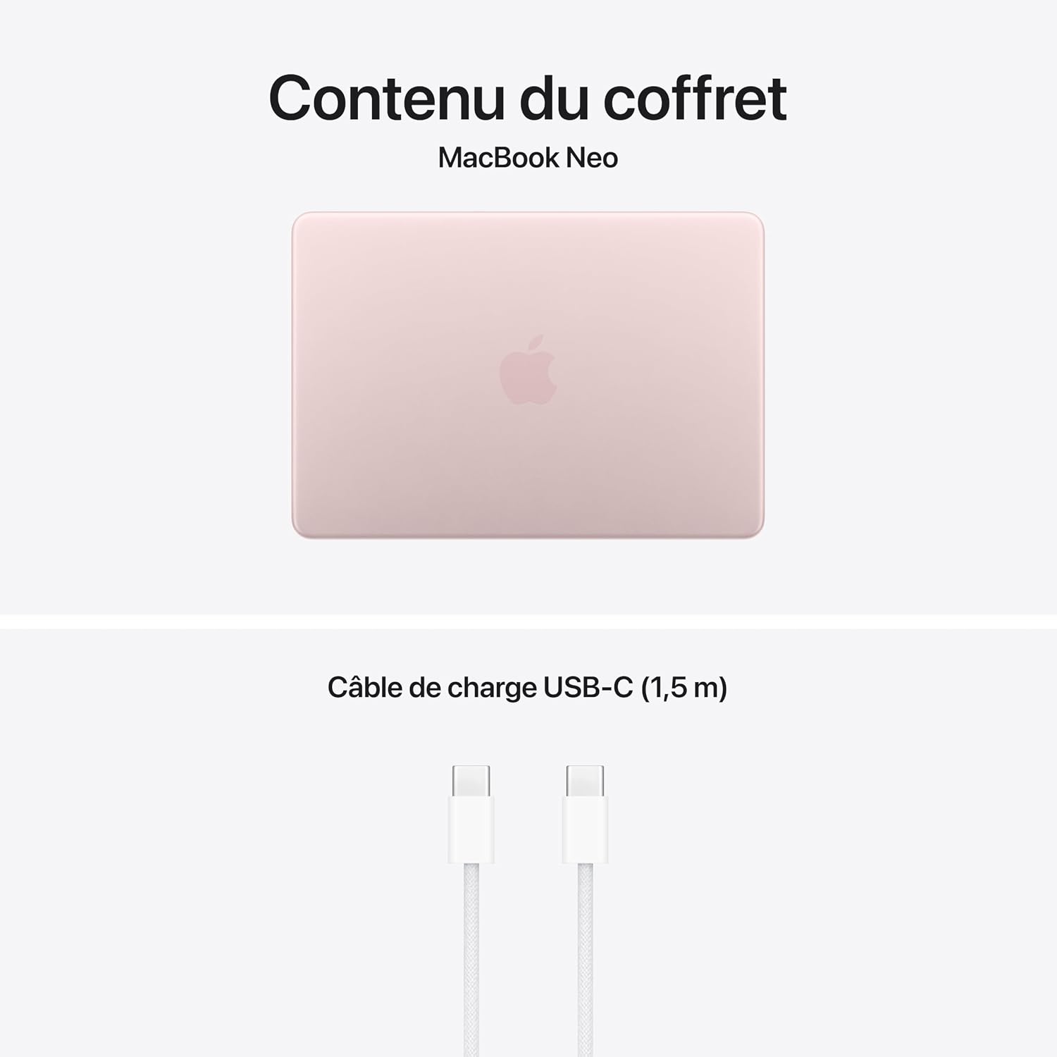 Apple MacBook Neo 13″ 2026 Portable avec Puce A18 Pro : Conçu pour l’IA et Apple Intelligence, écran Liquid Retina, mémoire unifiée 8 Go, SSD 256 Go, Caméra FaceTime HD 1080p ; Argent