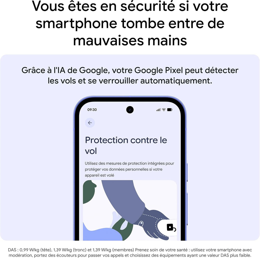 Google Pixel 10a – Sept Ans de mises à Jour et de Nouvelles fonctionnalités, Plus de 30 Heures d'autonomie, Coach Photo, Gemini Live, Sécurité Pixel – Noir Volcanique, 128GB