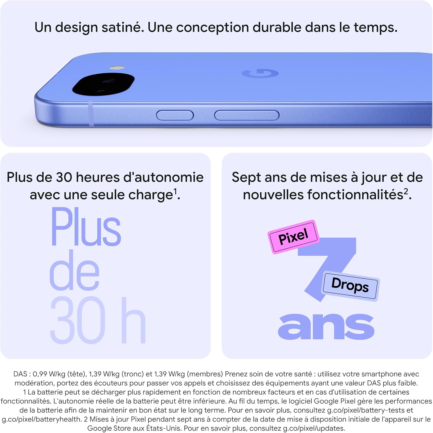 Google Pixel 10a – Sept Ans de mises à Jour et de Nouvelles fonctionnalités, Plus de 30 Heures d'autonomie, Coach Photo, Gemini Live, Sécurité Pixel – Noir Volcanique, 128GB