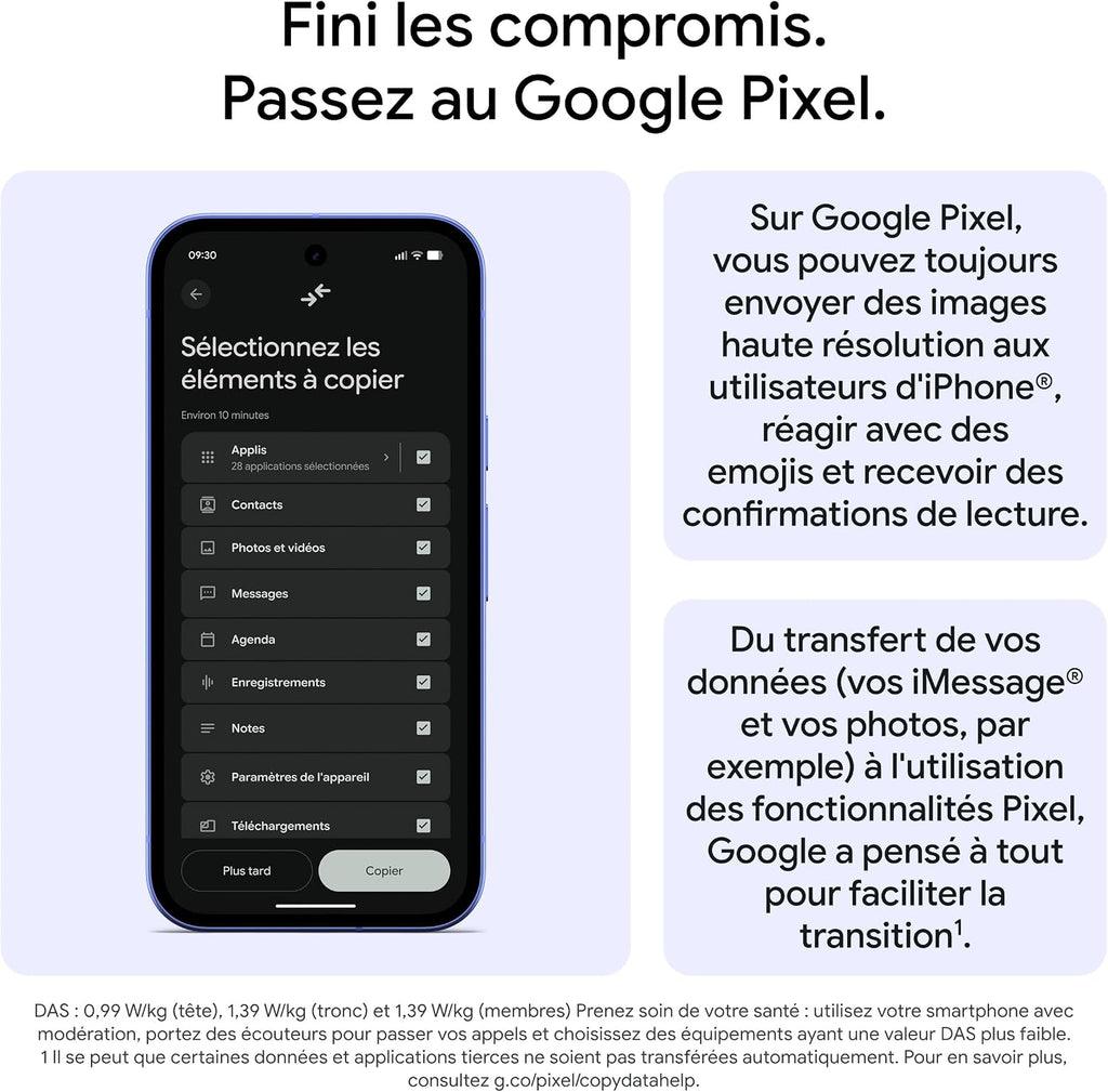 Google Pixel 10a – Sept Ans de mises à Jour et de Nouvelles fonctionnalités, Plus de 30 Heures d'autonomie, Coach Photo, Gemini Live, Sécurité Pixel – Noir Volcanique, 128GB