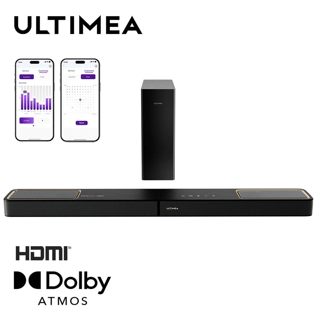 ULTIMEA 3.1.2ch Sound Bar with Dolby Atmos, Surround Sound System for TV with 5.25 inch Subwoofer, Sound Bar for Smart TV