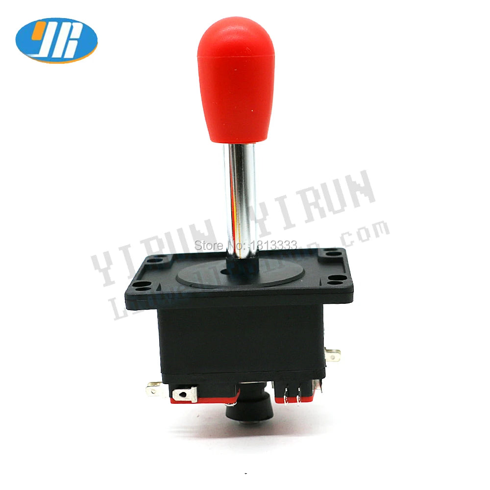 One HAPP Style Joystick Spanish Arcade Rocker with 3 Pin Microswitch, Red Bat Ball, PC Raspberry Game Machine, DIY Accessories