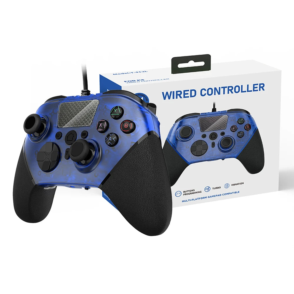 GPD OEM Wired Ergonomic Joystick Gaming Controller with Vibration for /P S 4 Slim Android/PC/Steam/TVBOX and Back Programming