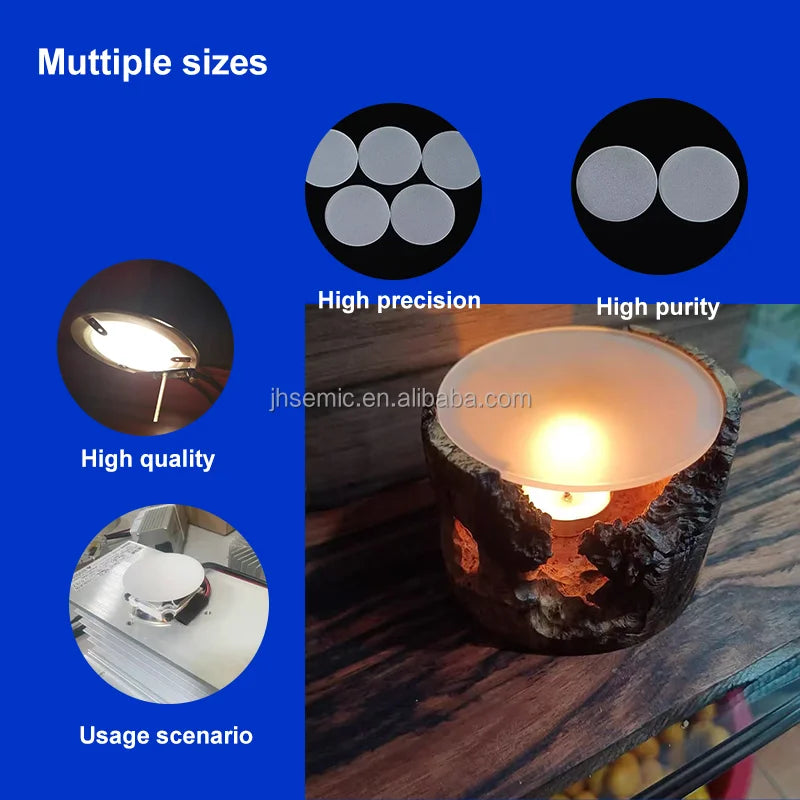 High Temperature Resistant 1200 Quartz Glass Frosted Sheets