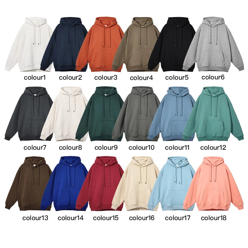 100% Cotton Oversize Custom logo Design Heavyweight 500 Gsm Embroidery Hoodie  Men's Hoodies & Sweatshirts