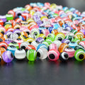10pcs/lot 3D Fishing Lure Eye Simulation Fly Fishing Artificial Fish Eye Texas Rig Accessory 4mm/6mm/8mm/10mm/12mm DIY Tool A317