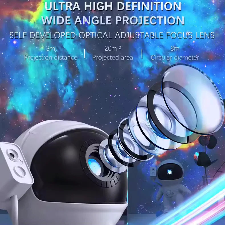 New Arrival Led Color Changing Lamparas Decorativas Smart Table Astronaut Galaxy Projector Lamp