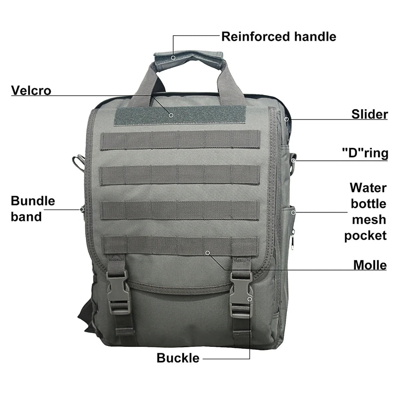 American Warehouse Multi-function Tactical Laptop Bag Outdoor Molle Waterproof Tactical Laptop Backpack