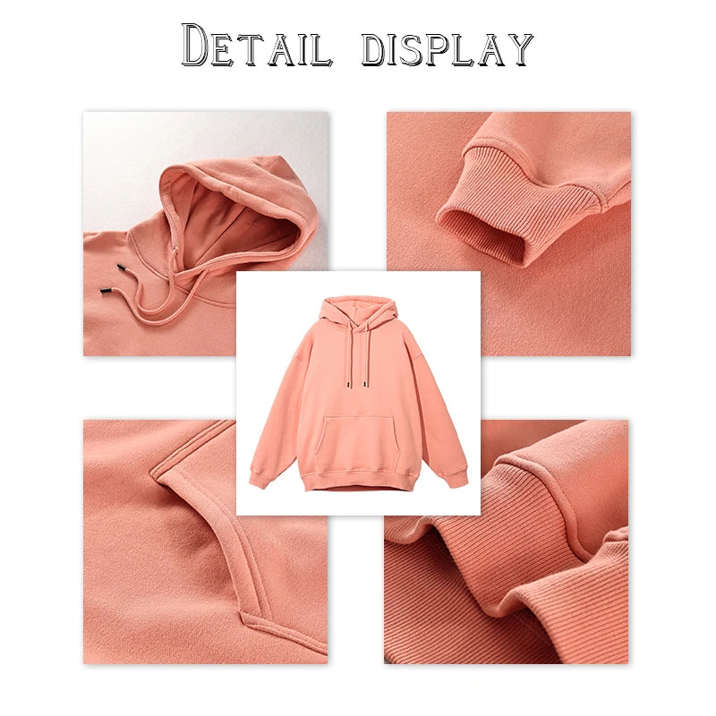 100% Cotton Oversize Custom logo Design Heavyweight 500 Gsm Embroidery Hoodie  Men's Hoodies & Sweatshirts