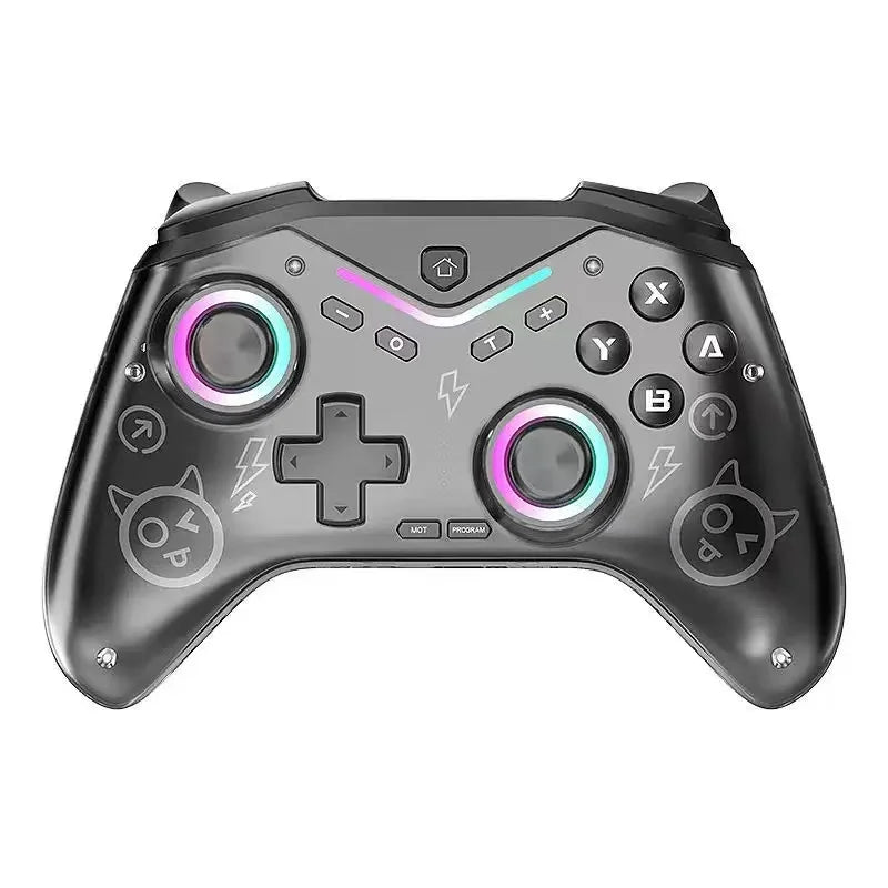 2025 New Game Joystick Controller for Switch Gamepad Double Shock Vibration Game Controller RGB Lights for Switch Pc Wireless