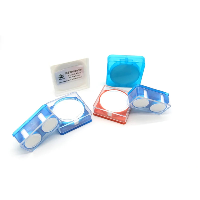 WEIAI 50pcs/lot PTFE Lab Microporous Membrane Filter 13/25/47/50mm Hydrophilic Filter Membrane Aperture 0.22/0.45um