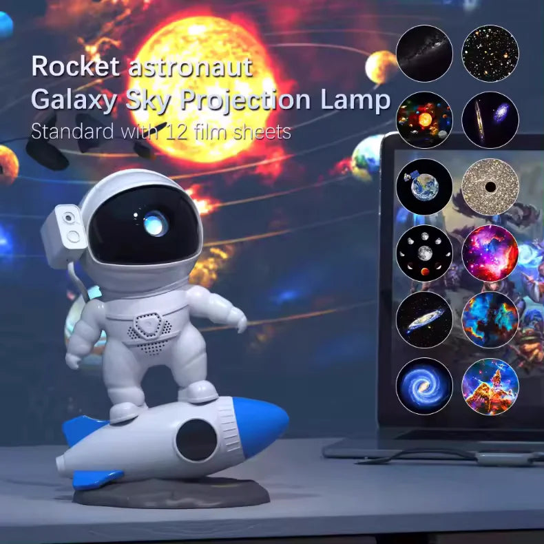 New Arrival Led Color Changing Lamparas Decorativas Smart Table Astronaut Galaxy Projector Lamp