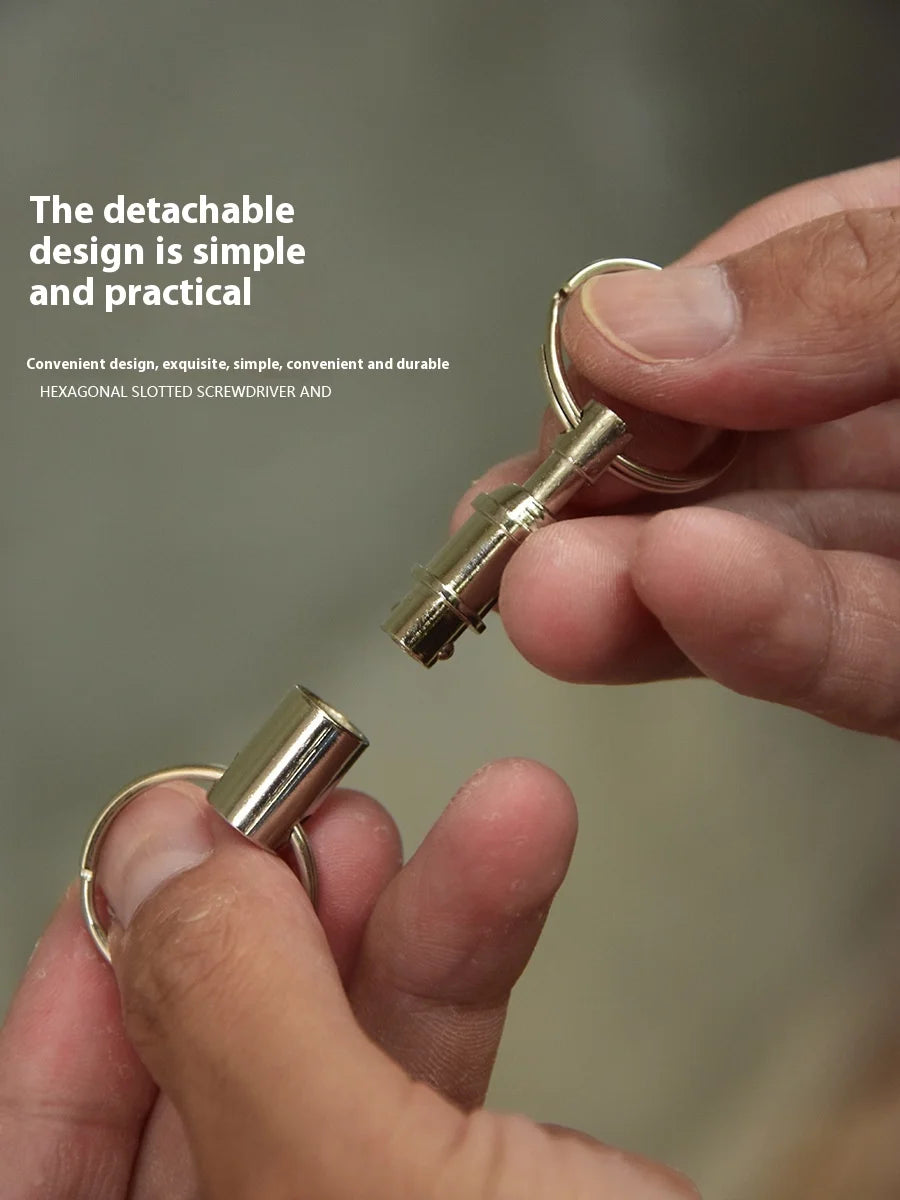 Portable Double Ring Key Ring for Outdoor Tours Quick Detachable Accessory Bag Packaging for Camping & Hiking-EDC Accessory