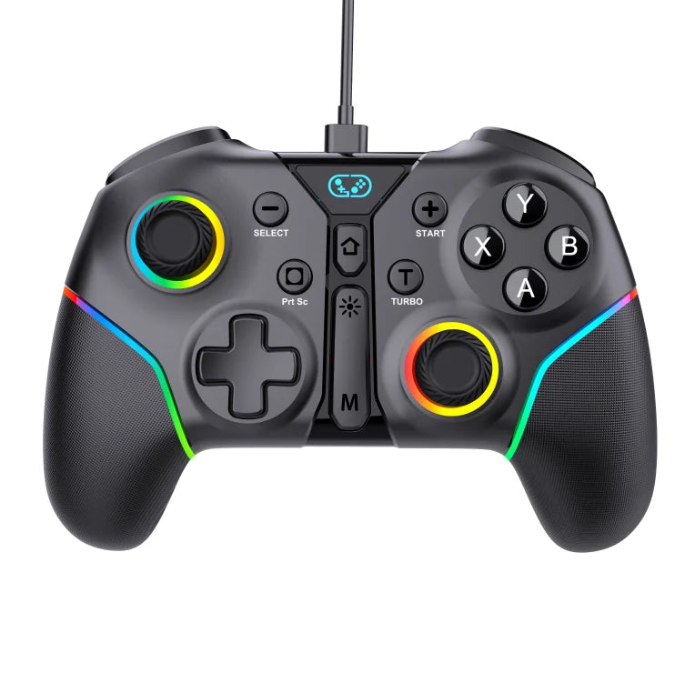 Wired PC Game Controller with Hall Effect Joystick,Linear Trigger,Turbo&Programmable Macro Buttons