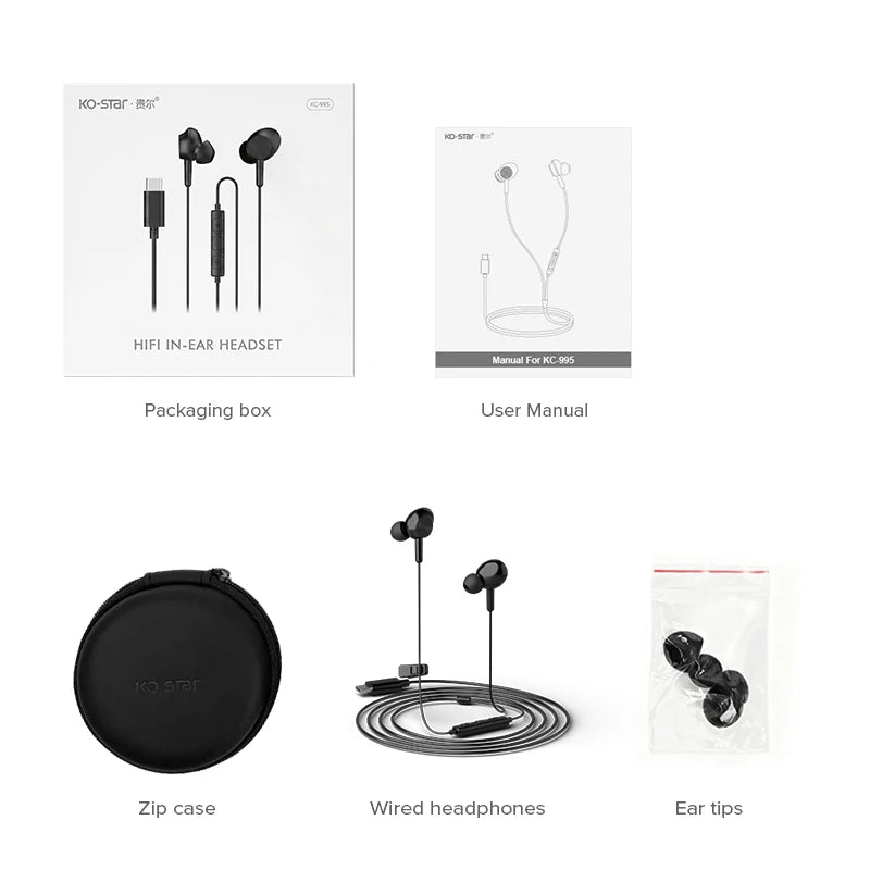 Wholesale Wired In-Ear Mini Sports Gaming Earbuds Type C Interface