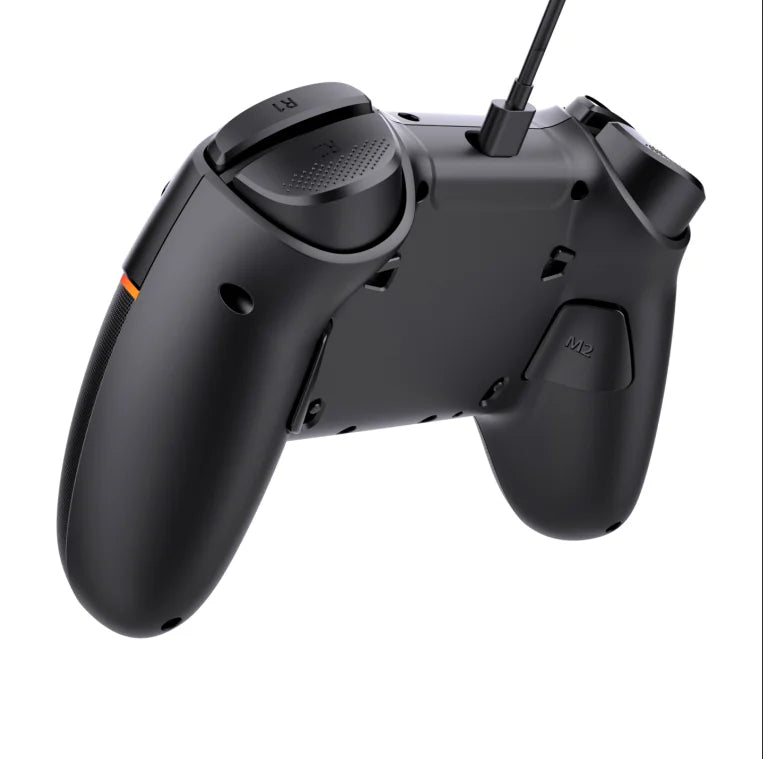 Wired PC Game Controller with Hall Effect Joystick,Linear Trigger,Turbo&Programmable Macro Buttons