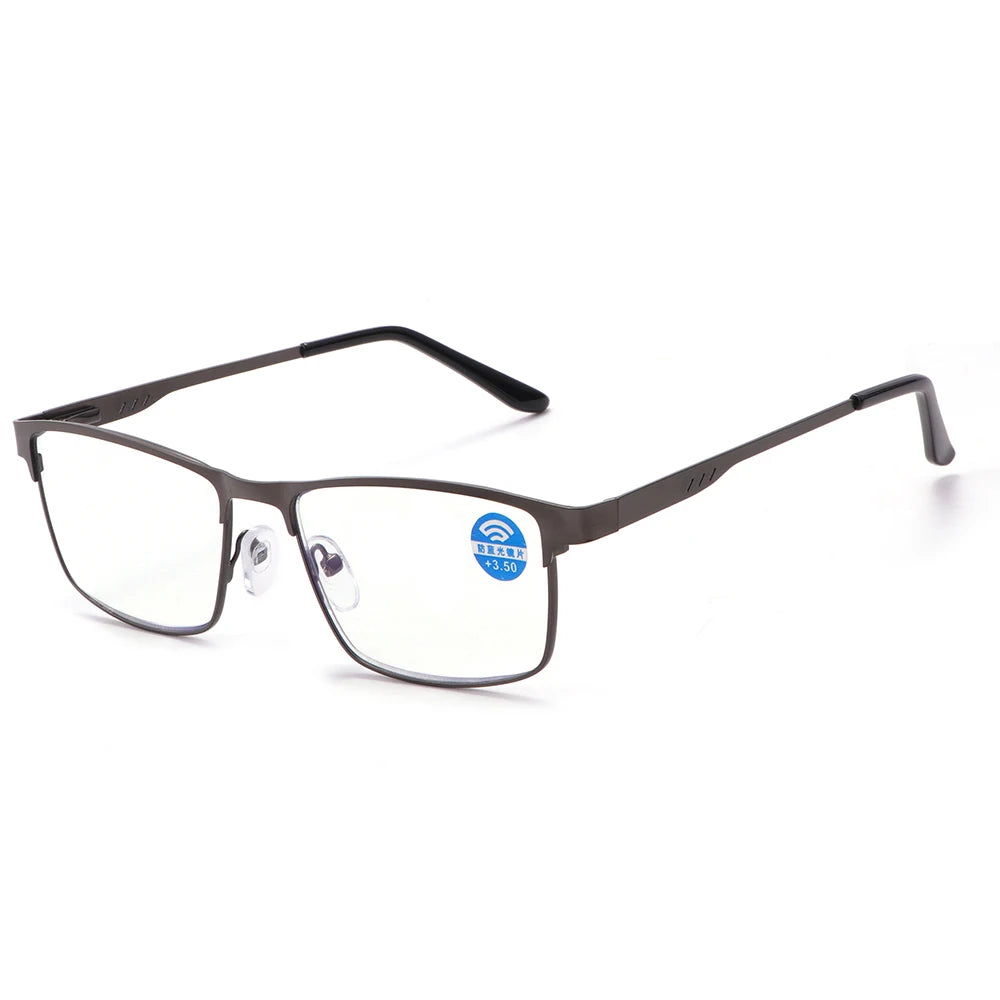 Wholesales Anti-blue Reading Glasses for Men Presbyopic Eyewear With Degree +1 +1.5 +2 +2.5 +3 +3.5 +4