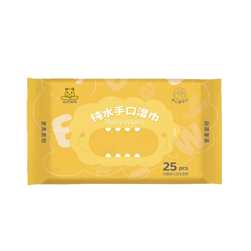 80 Count Disposable Kids Mouth Hand Baby Wet Wipes Biodegradable Organic Factory Direct Supply Hypoallergenic and Sensitive Skin