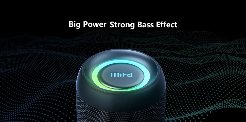 MIFA 60W Wireless Bluetooth Speaker, Class-D Power Amp, Super Bass, Rugged Portable Speaker for Camping, Party, Travel & Indoor