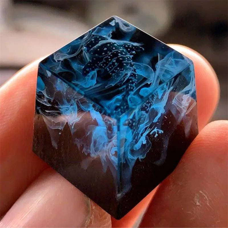 Crystal Clear Epoxy Resin Double Components Liquid Glue for Mechanical Gaming Keyboard Keycap Mold-Construction Woodworking Use