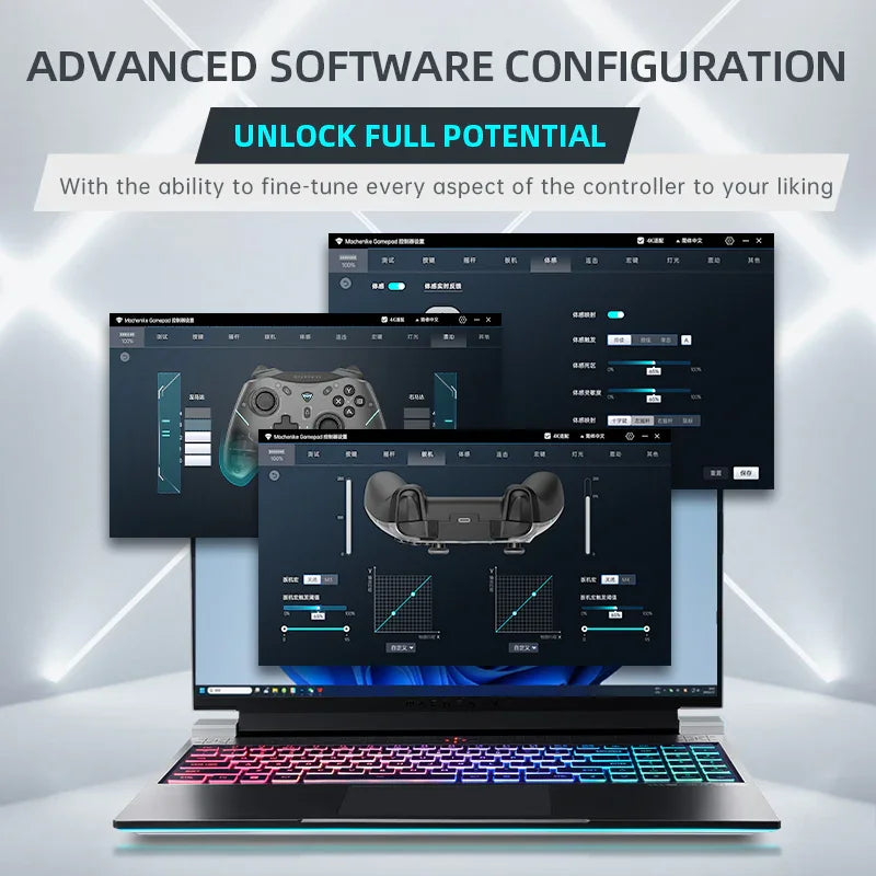Machenike G5 Pro Hall-effect Gamepad Controller BT Wireless Wired three Modes Joysticks Controls for Switch Consoles/PC/TV
