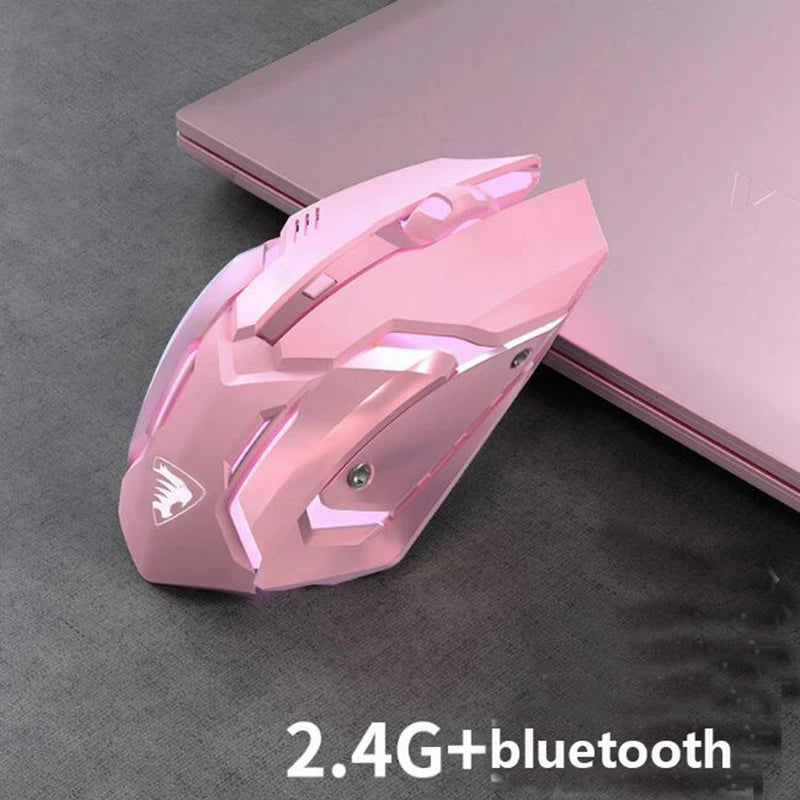 Ergonomic 7-Keys Gaming Mouse LED Backlit Rechargeable 2.4G Wireless Mute 3D Right-handed Mouse for Computer Laptop IOS Android