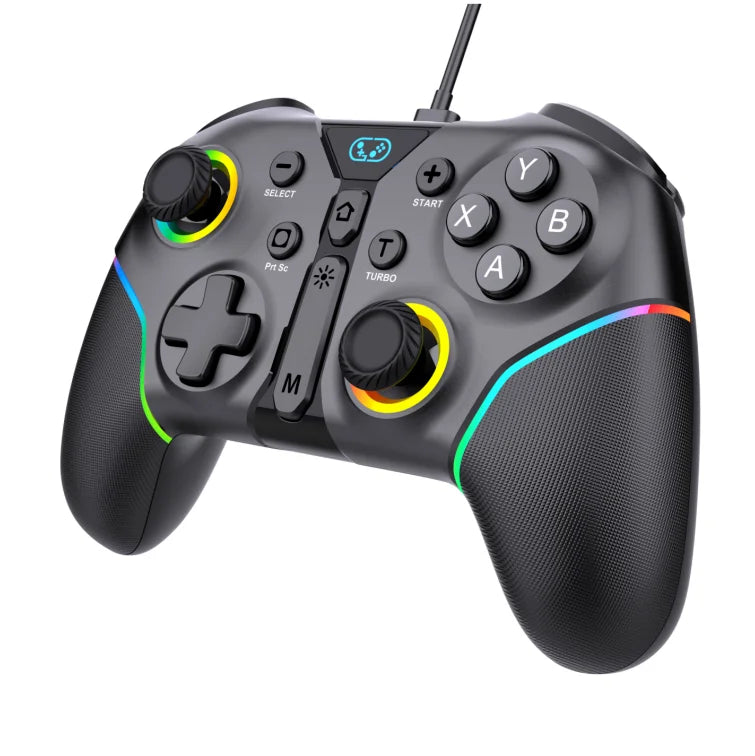 Wired PC Game Controller with Hall Effect Joystick,Linear Trigger,Turbo&Programmable Macro Buttons