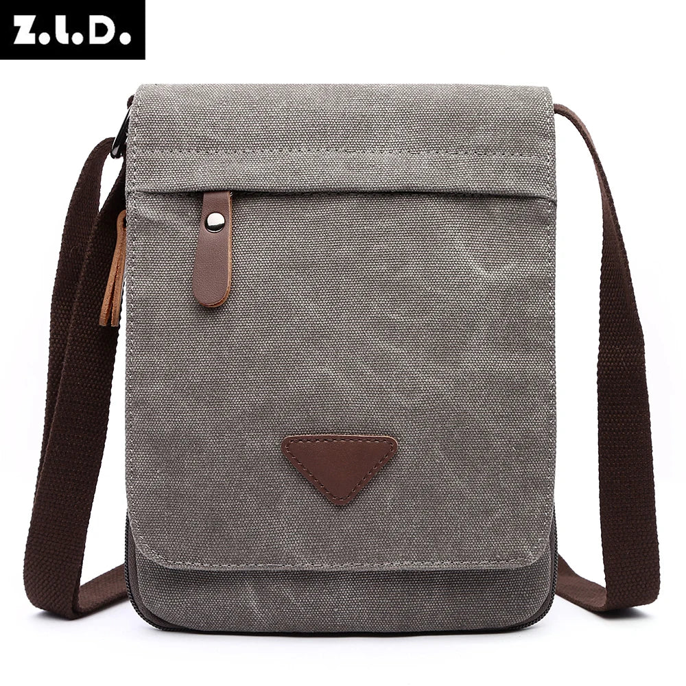 Leisure Outdoor Shoulder Bag Men Vintage School Shoulder Bag Wiht  Shoulder Strap Bag