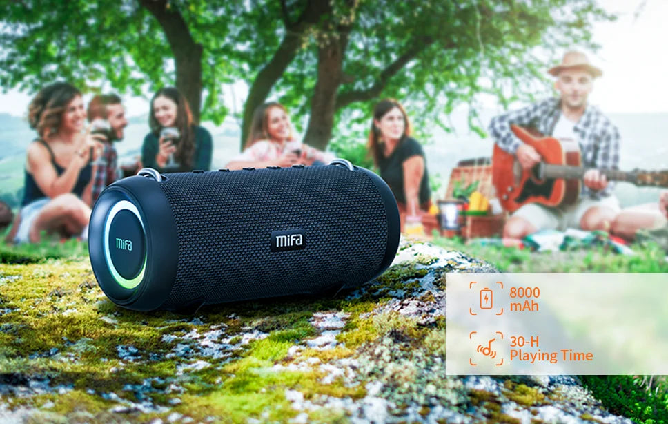 MIFA 60W Wireless Bluetooth Speaker, Class-D Power Amp, Super Bass, Rugged Portable Speaker for Camping, Party, Travel & Indoor