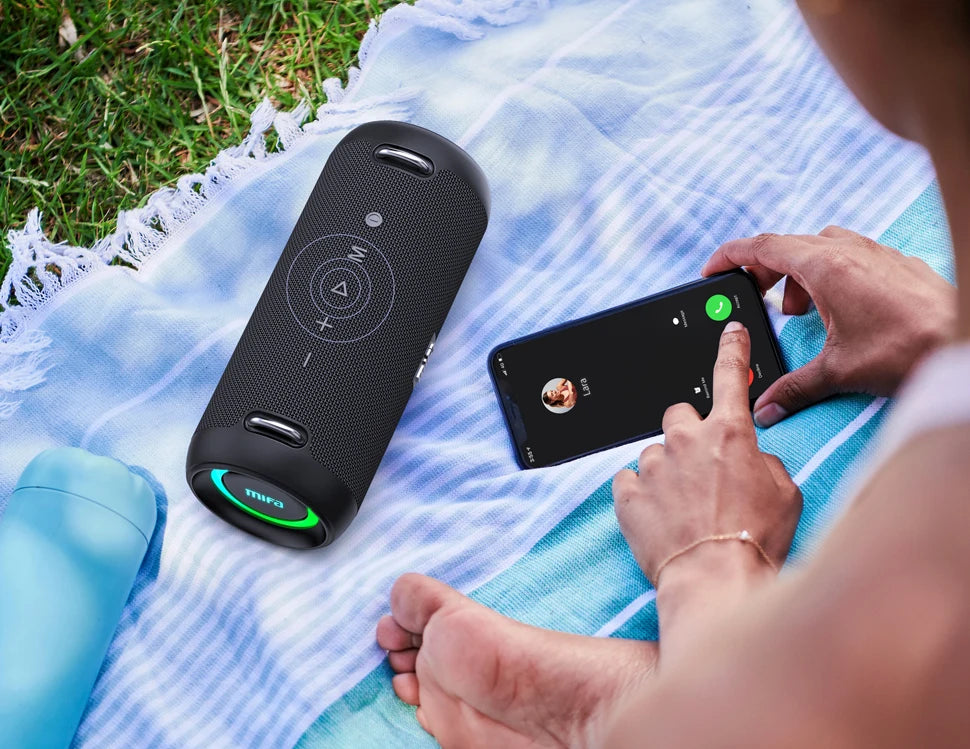 Mifa A90 Bluetooth Speaker 60W Output Power Bluetooth Speaker with Class D Amplifier Excellent Bass Performance Camping Speaker