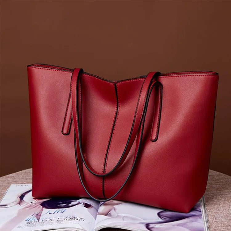 Hot Selling Good Quality Cheap Price Black Handbag Wholesale Designer Purse Luxury Large Capacity Pu Leather Tote Bags for Women