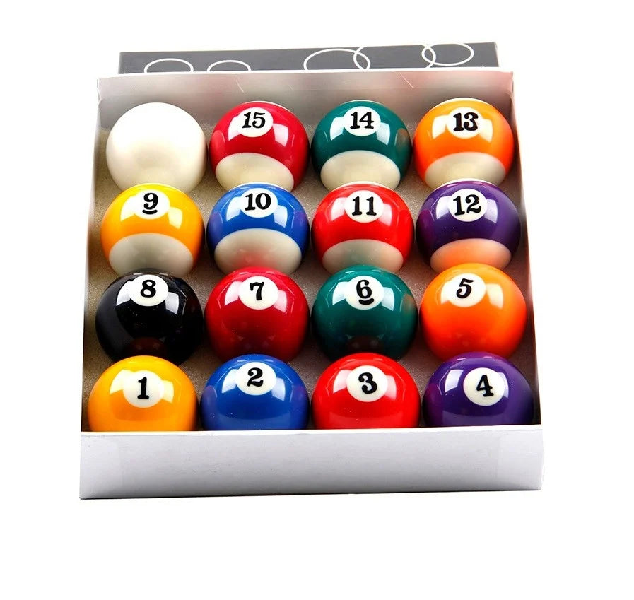 Hot Sell 57.2mm 2-1/4inch Size Billiard Accessory Number Pool Ball 16Pcs/Box for Indoor Game Sports