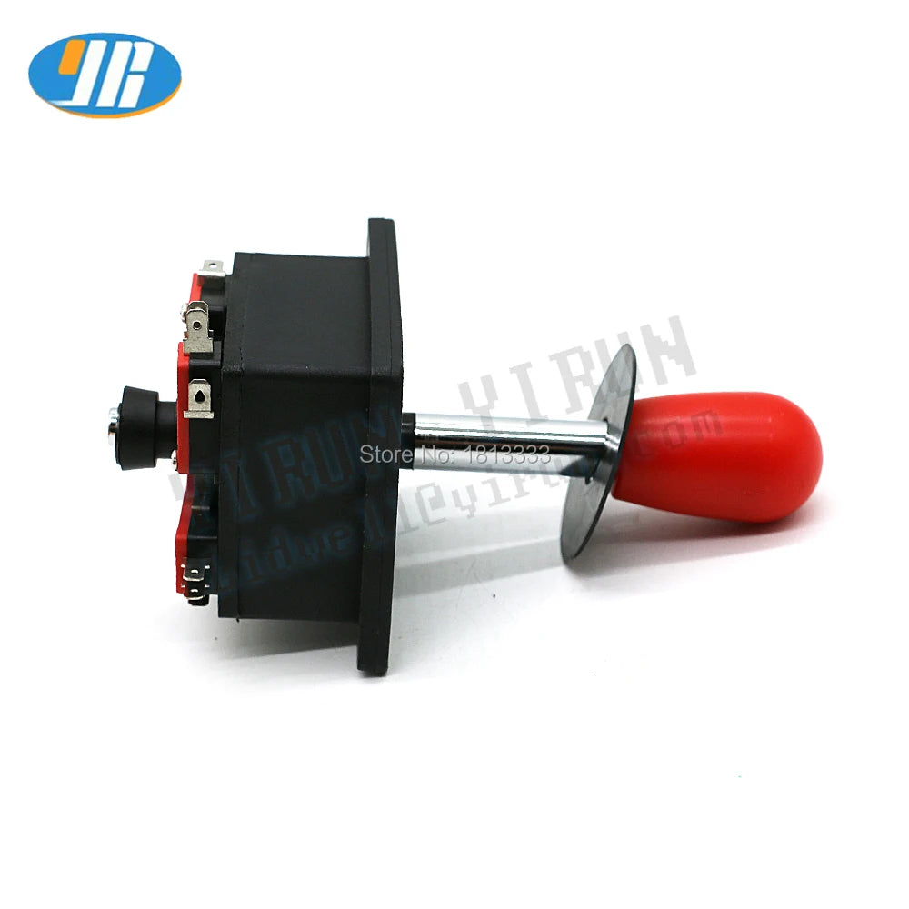 One HAPP Style Joystick Spanish Arcade Rocker with 3 Pin Microswitch, Red Bat Ball, PC Raspberry Game Machine, DIY Accessories