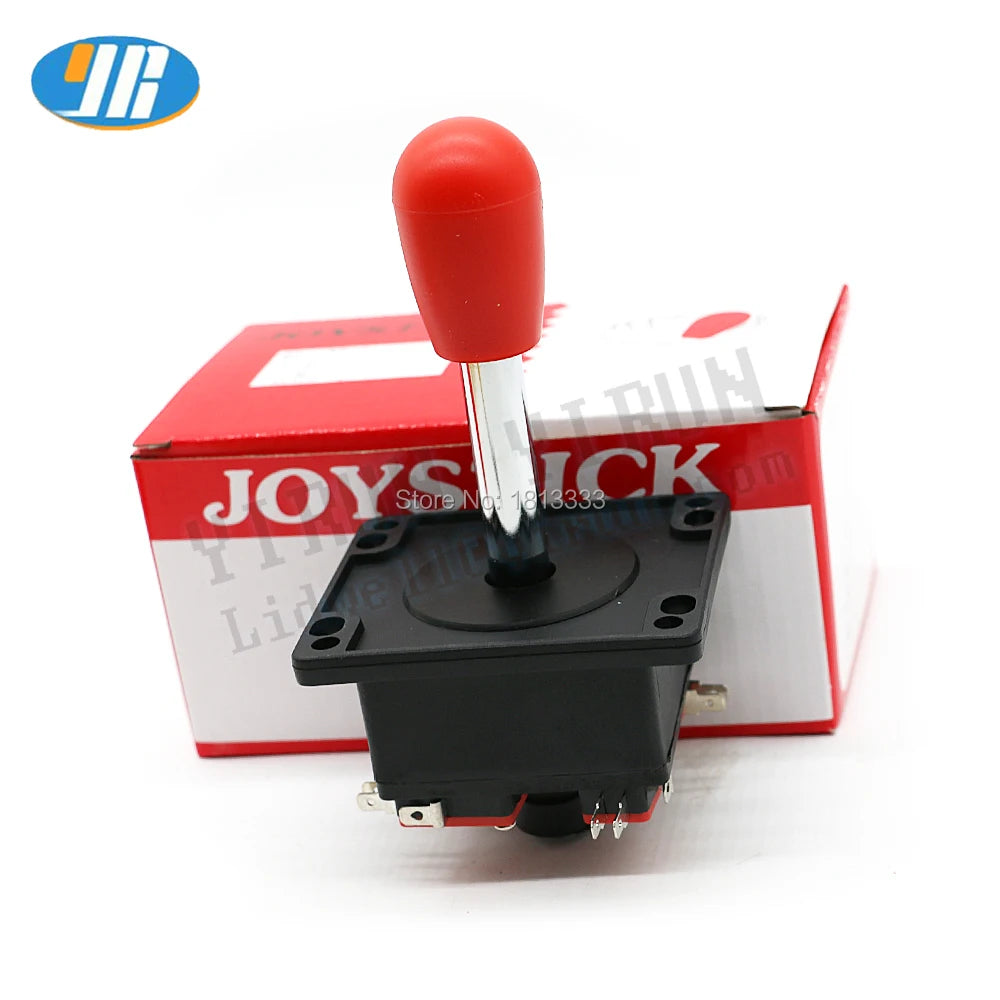 One HAPP Style Joystick Spanish Arcade Rocker with 3 Pin Microswitch, Red Bat Ball, PC Raspberry Game Machine, DIY Accessories