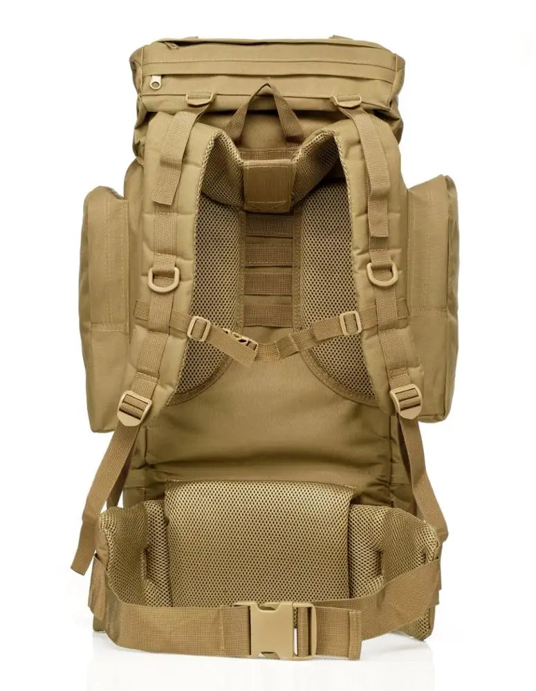 Outdoor Tactical 70L Travel Custom Waterproof Backpack Hiking Hunting  Rucksack Bag