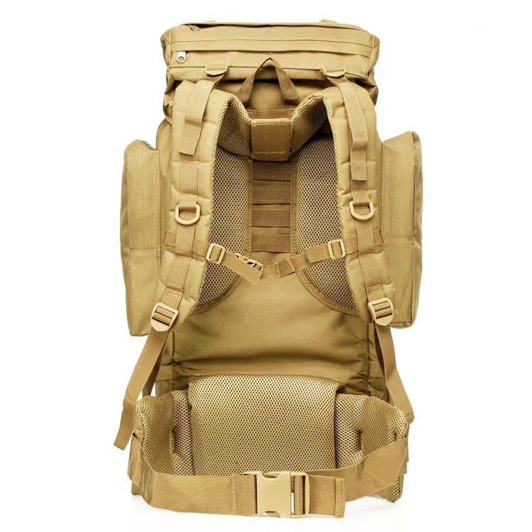 Outdoor Tactical 70L Travel Custom Waterproof Backpack Hiking Hunting  Rucksack Bag