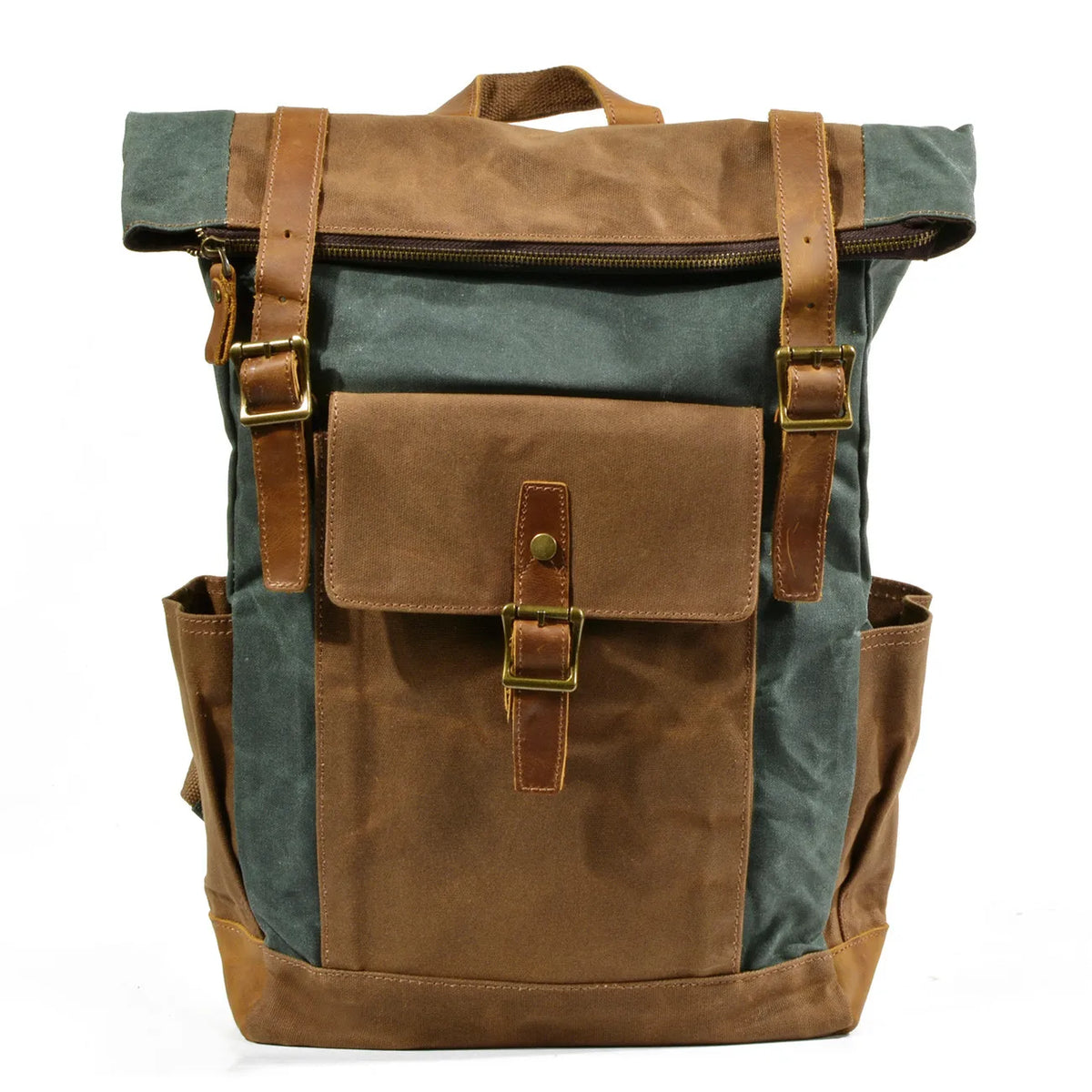 Large Capacity Men's Rucksack Batik Canvas Backpack Outdoor Leisure Travel Backpack Retro Waterproof Rucksack Hiking Backpack