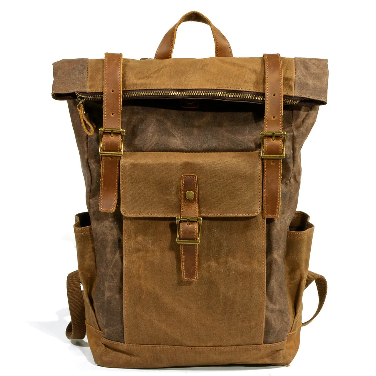 Large Capacity Men's Rucksack Batik Canvas Backpack Outdoor Leisure Travel Backpack Retro Waterproof Rucksack Hiking Backpack