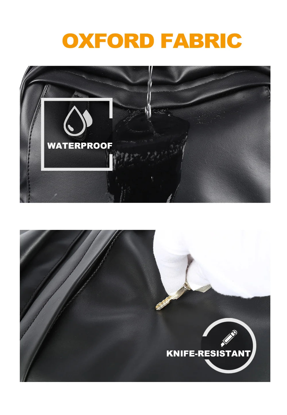 MOYYI PU Leather Bags for Men Backpack School Bag Business Leather Backpack