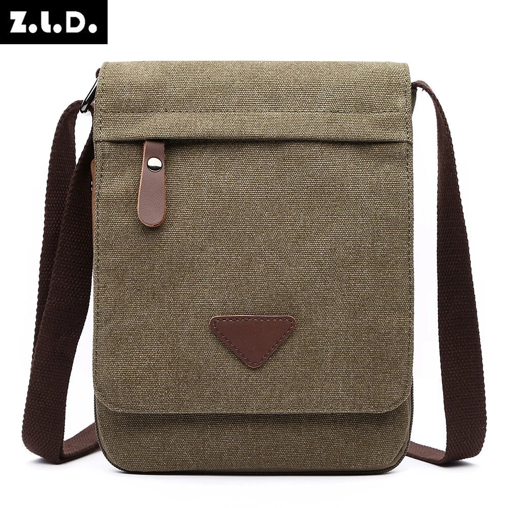 Leisure Outdoor Shoulder Bag Men Vintage School Shoulder Bag Wiht  Shoulder Strap Bag