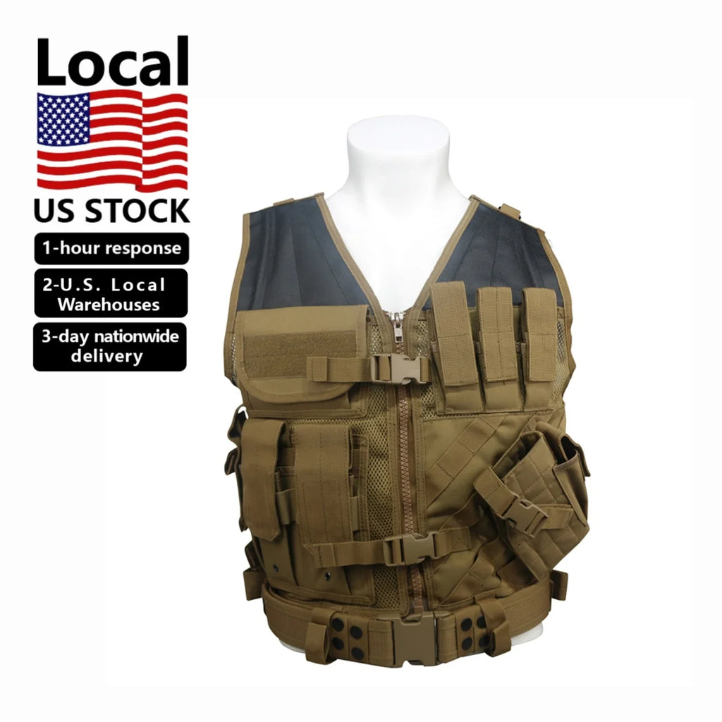 American Warehouse Multifunctional Full Protective Tactical Vest for Men Fashionable Tactical Vest Bag