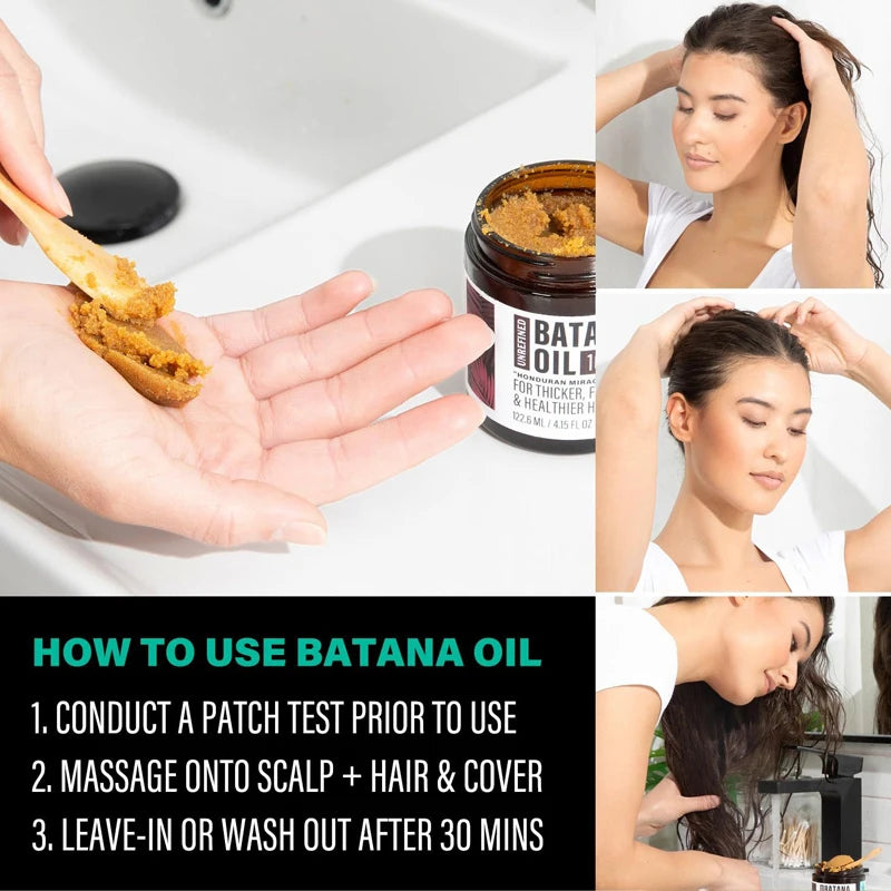 100% Pure Organic Herbal Batan Oil Moisturizing Smoothing Essential for Damaged Hair Growth Raw Essential Oils