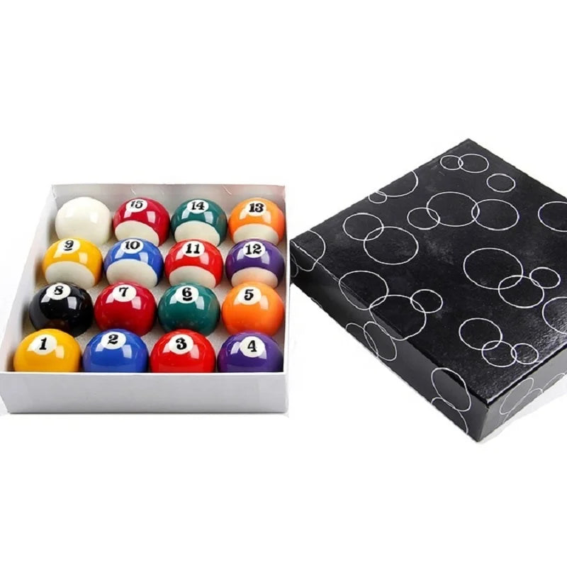 Hot Sell 57.2mm 2-1/4inch Size Billiard Accessory Number Pool Ball 16Pcs/Box for Indoor Game Sports