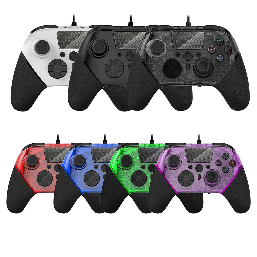 GPD OEM Wired Ergonomic Joystick Gaming Controller with Vibration for /P S 4 Slim Android/PC/Steam/TVBOX and Back Programming
