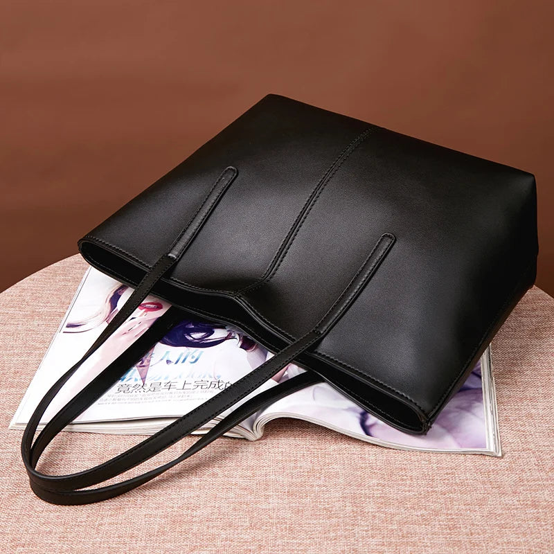Hot Selling Good Quality Cheap Price Black Handbag Wholesale Designer Purse Luxury Large Capacity Pu Leather Tote Bags for Women