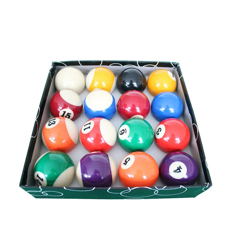 Hot Sell 57.2mm 2-1/4inch Size Billiard Accessory Number Pool Ball 16Pcs/Box for Indoor Game Sports