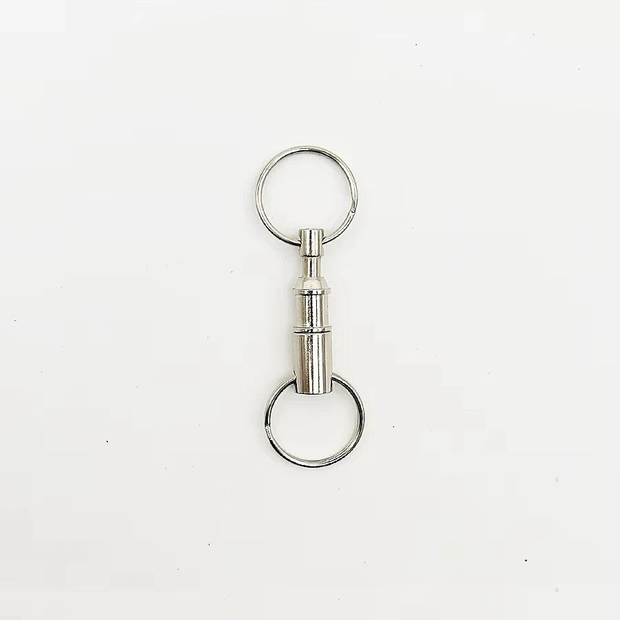 Portable Double Ring Key Ring for Outdoor Tours Quick Detachable Accessory Bag Packaging for Camping & Hiking-EDC Accessory