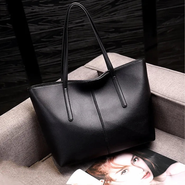 Hot Selling Good Quality Cheap Price Black Handbag Wholesale Designer Purse Luxury Large Capacity Pu Leather Tote Bags for Women