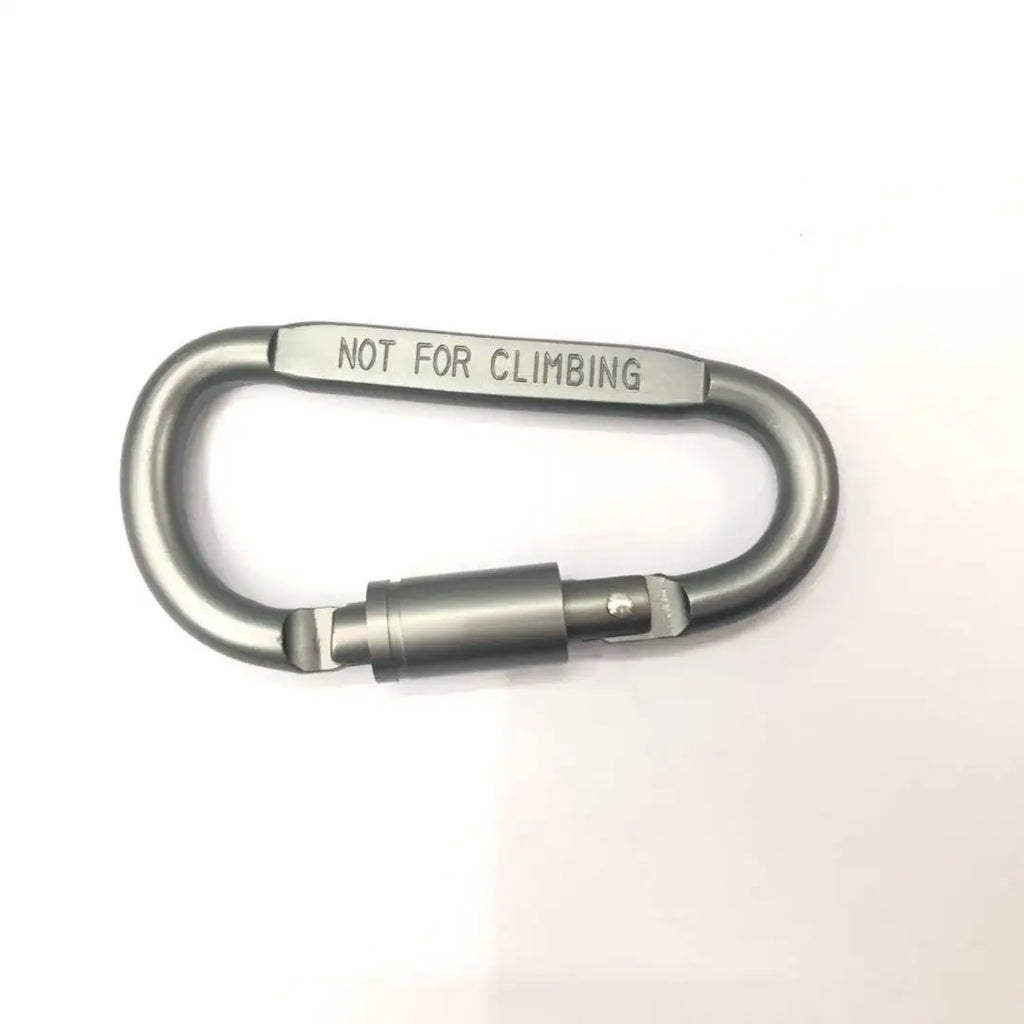 Quality Aluminum Alloy Carabiner D-shaped Quick Hanger Thickened Buckle   Keychain Clip Snap HookOutdoor Hiking Not for Climbing