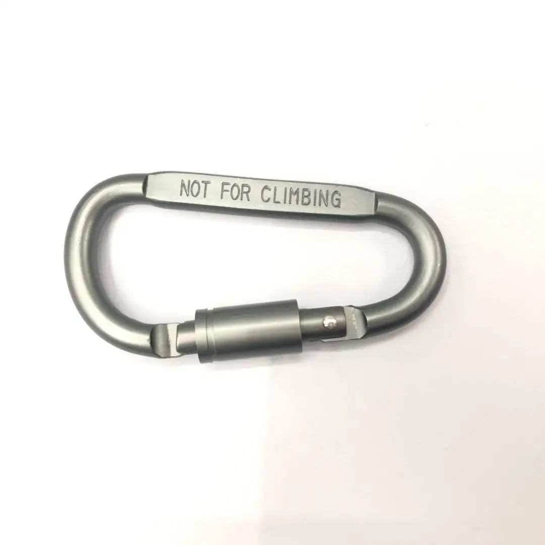 Quality Aluminum Alloy Carabiner D-shaped Quick Hanger Thickened Buckle   Keychain Clip Snap HookOutdoor Hiking Not for Climbing